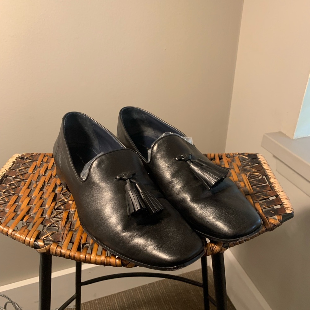 Céline Square Toe Tassel Loafers